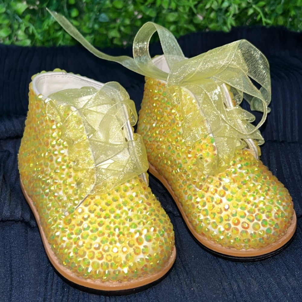 Sparkling Yellow Kids Shoes